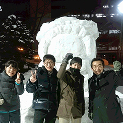 雪祭りに参加しました！